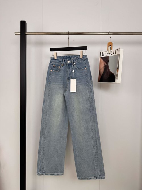 Maison Margiela Modern Hollow Back Denim Jeans