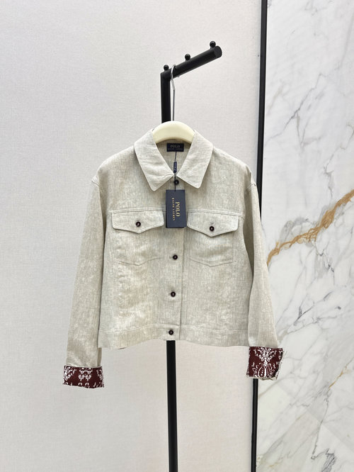 Polo Ralph Lauren Stylish Jacket: Embroidered Patterns and Refinement