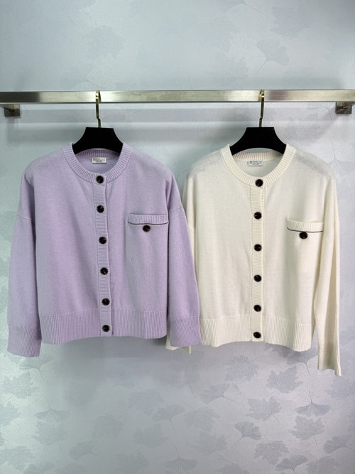 Brunello Cucinelli Italian Cashmere Cardigan with Pockets, Elegant Design