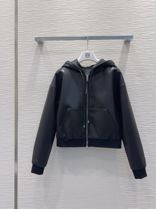 Loewe Distinctive PU Leather Suit with Simple and Elegant Style