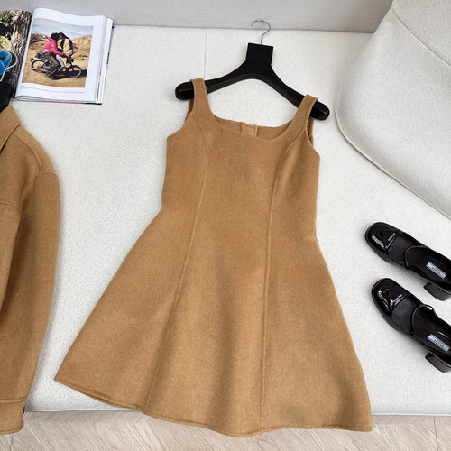 Louis Vuitton Double-Faced Wool Sleeveless Versatile Dress