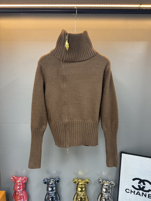 Schiaparelli Zipper Collar Side-Zip Waistcoat in Various Colors