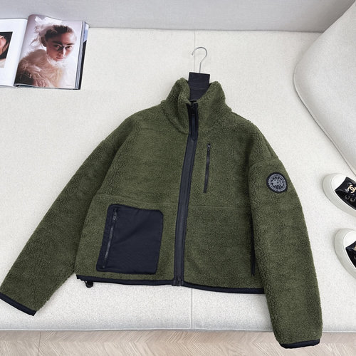 Canada Goose Popular Environmental Composite Teddy Sweatshirt with Classic Collar