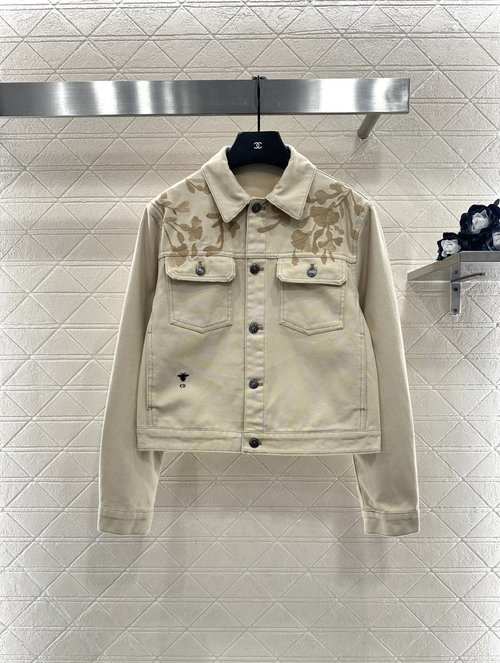 Dior Matchable Straight-Leg Denim Pants for Embroidered Jacket, Cohesive Look