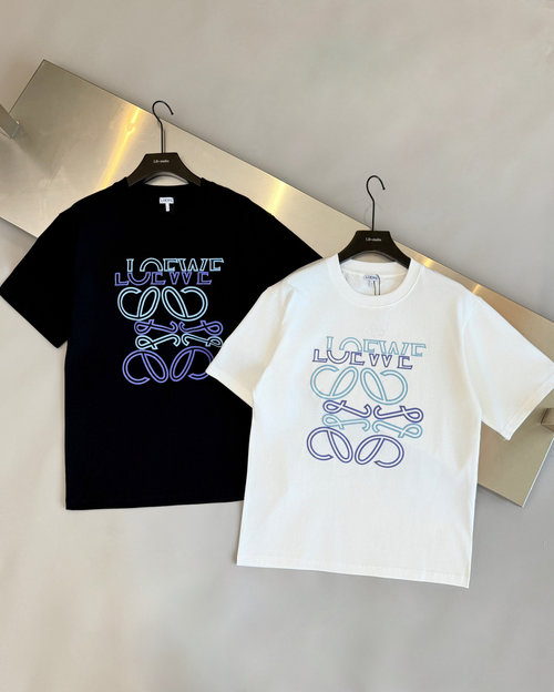 Loewe New Print Comfortable Cotton Short Sleeve Casual Tee