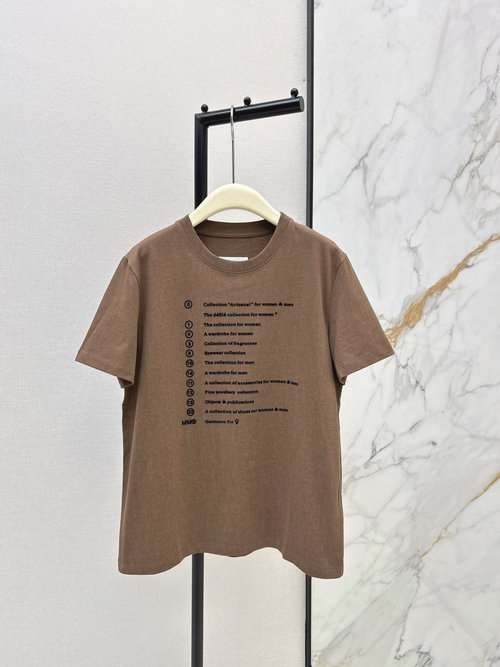 Maison Margiela Letter Pattern Printed T-Shirt, High Density, Three Colors