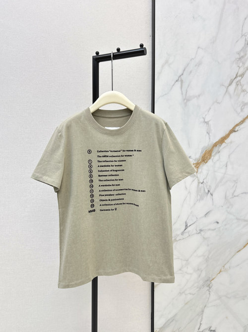 Maison Margiela Letter Pattern Printed T-Shirt, High Density, Three Colors