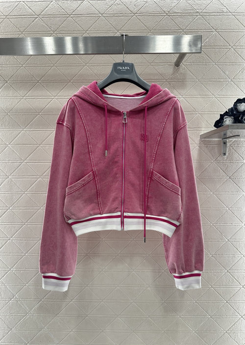 Alexander Wang Custom Twill Cotton Hooded Jacket and Wide-Leg Pants Set