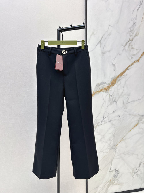 Gucci Versatile Imported Western Trousers in Two Colors