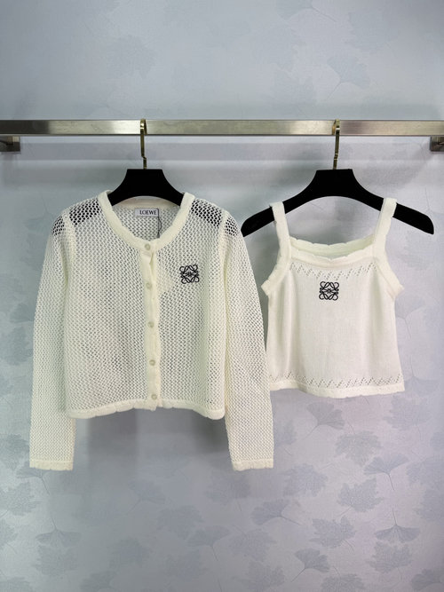 Loewe Unique-Detailed Knit Two-Piece Set for Daily Use