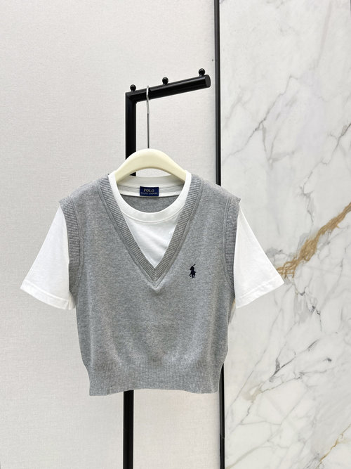 Polo Ralph Lauren Ralph Lauren Inspired Fake Two - Piece Fashion T - Shirt