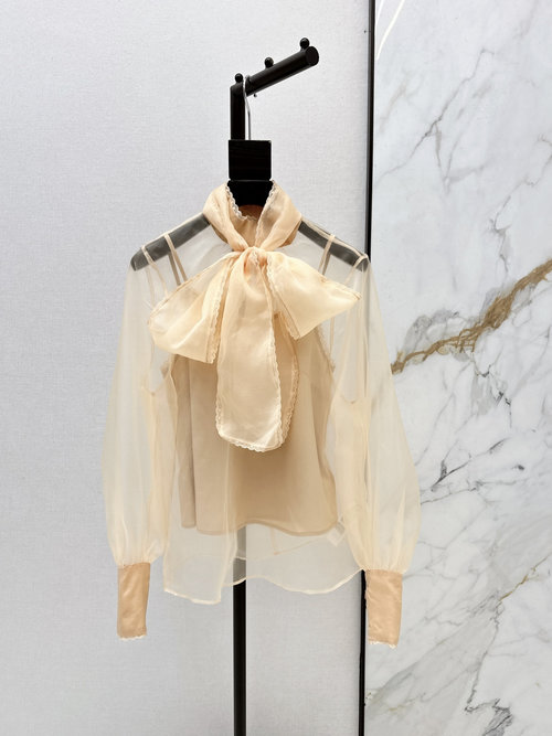 Zimmermann Elegant and Fresh Vacation-Style Bow-Tie Shirt