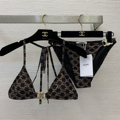 Celine Beach Lingerie Set with Arch Metal Accessories