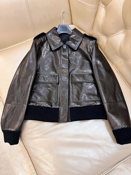 Versace Exclusive Premium Full Vegetable-Tanned Lambskin Jacket with Distinctive Design
