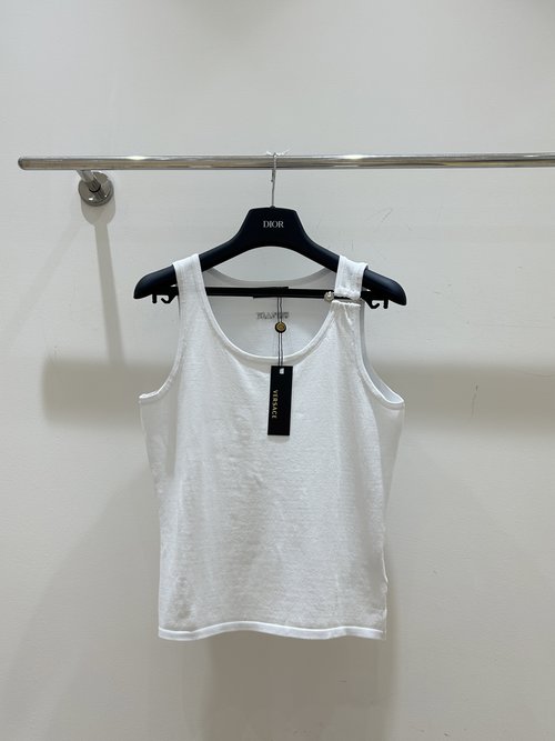 Versace Minimalist Luxury Design Pin Back Vest, Breathable Fabric