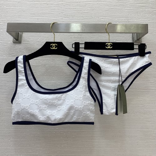 Gucci Exclusive Towel Velvet Swimsuit Set with GG Logo