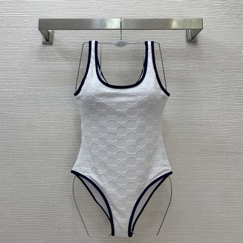 Gucci GG Monogram Fashionable Padded One-piece Swimsuit for Vacation
