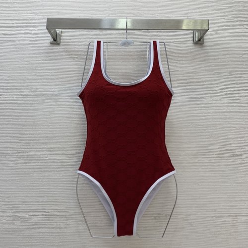 Gucci GG Monogram Fashionable Padded One-piece Swimsuit for Vacation