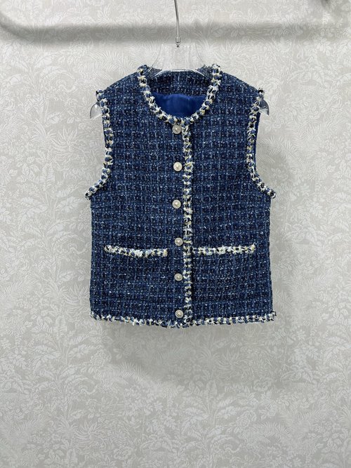 Chanel Handmade Knitted Waistcoat with Lion Buttons