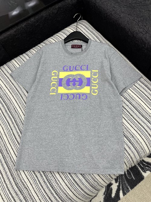Gucci Popular Printed Short-sleeved T-shirt with Slimming Effect