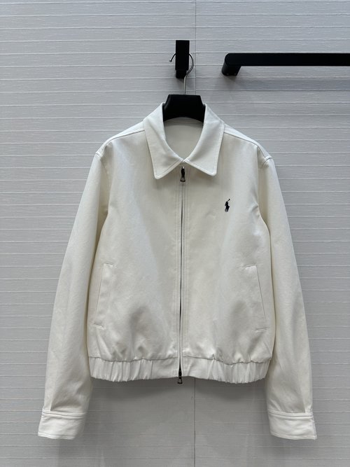 Polo Ralph Lauren Long - Termism Style Denim Jacket with Logo Embroidery