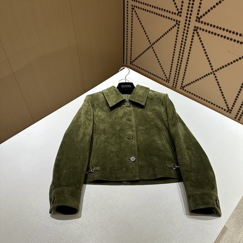 Gucci Genuine Leather Small Coat with Custom Hardware and South African Imported Sheepskin