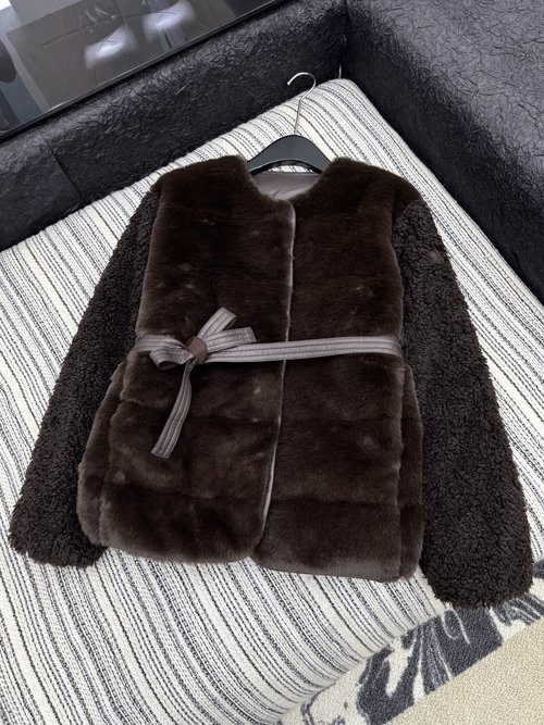 Moncler Original Quality Lamb Wool and Fox Mink Down Jacket - Luxury