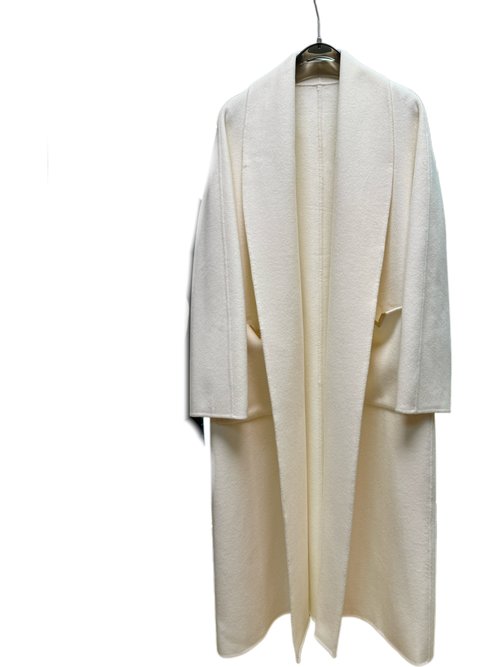 Valentino Long Wool Coat with Dust Bag, 90% Wool 10% Cashmere, Black, Camel, White