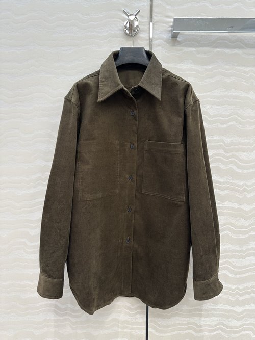 The Row Exclusive Long-lasting Corduroy Work Shirt in 3D H-Shape