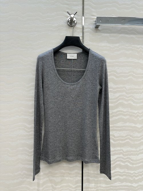 The Row Exclusive First-release Row-style Slimming U-neck Wool Blend Undershirt