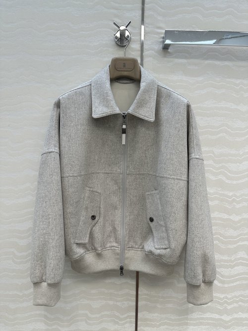 Brunello Cucinelli Exclusive Launch: Customized Minimalist Wool-Cashmere Jacket