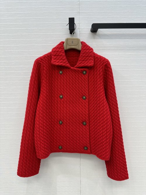 Brunello Cucinelli Hot-selling Cashmere Knit Jacket for Commuting