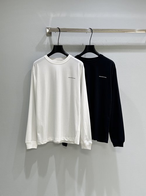 Alexander Wang New Arrival: Simple Black and White Top with Delicate Logo