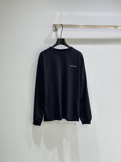 Alexander Wang New Arrival: Simple Black and White Top with Delicate Logo