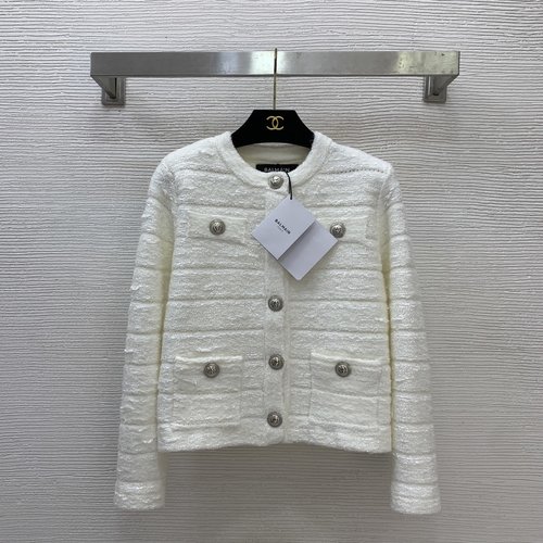 Balmain Classic Lion Head Button Knit Cardigan in Multi - Color