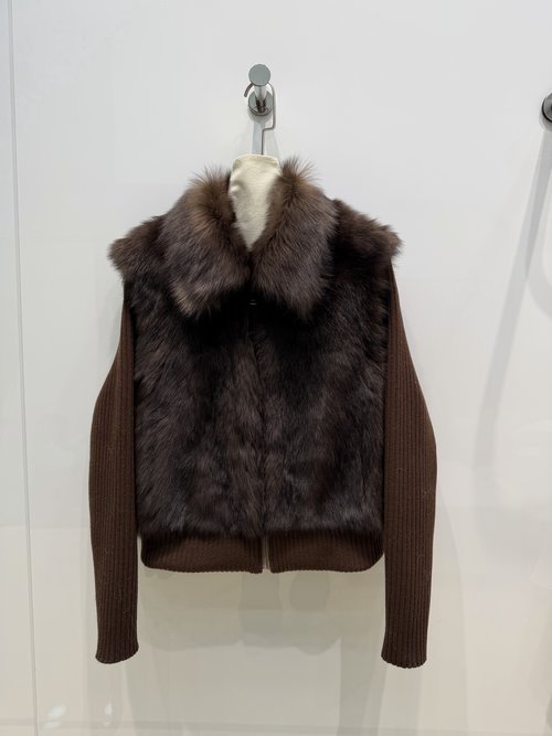 Loro Piana Value-for-Money Detachable Sleeve Imported Toscana Fur Coat