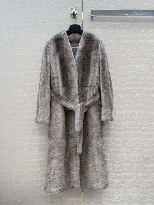 The Row Row - style Pure Handmade Mink Coat, Exuding Vintage Beauty and High - end Luxury