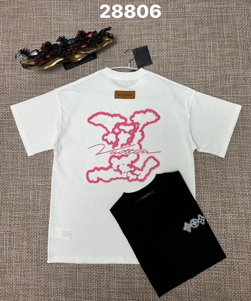 Louis Vuitton Embroidered Plain Cotton Fabric with Double Yarn