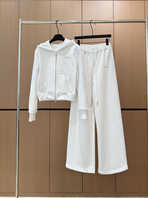 Alexander Wang Designer Double-Zip Hooded Ensemble with Relaxed Fit