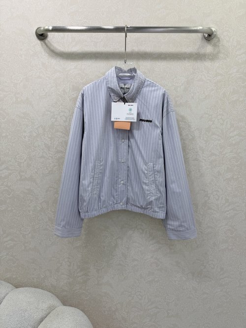 Versace Oversize Striped Top with Drop Shoulder