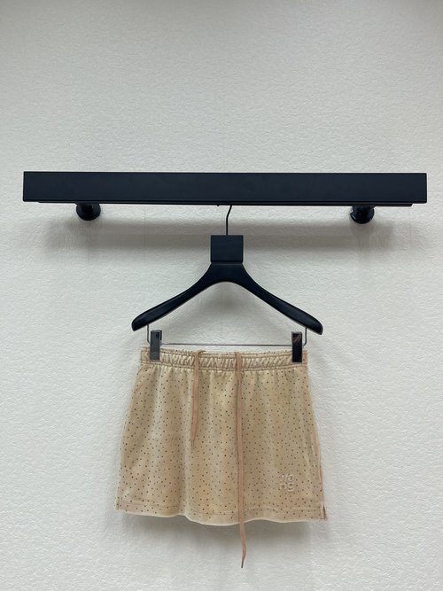 Alexander Wang Early Spring Velvet and Rhinestone Short Skirt Pants