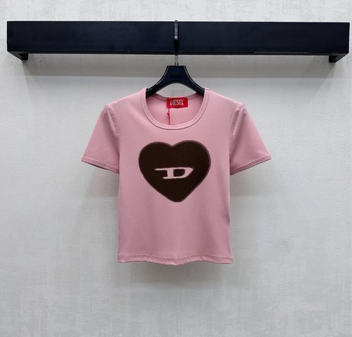 Diesel Custom Imported Cotton Round Neck Short - Sleeve Printed T - Shirt