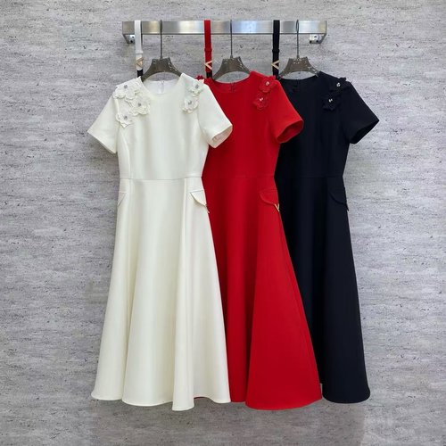 Valentino Graceful Dress with Flower Decor