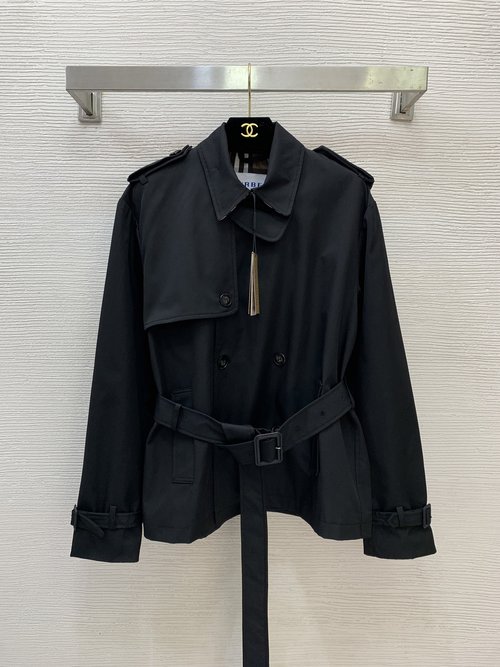 Burberry Classic Checked Lined Double-breasted Waist-slimming Trench Coat