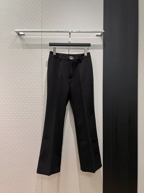 Gucci Double G Decorated Minimalist Commute Trousers