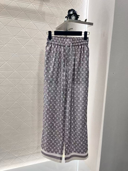 Louis Vuitton Printed Casual Pants with Custom Material and Signature Patterns