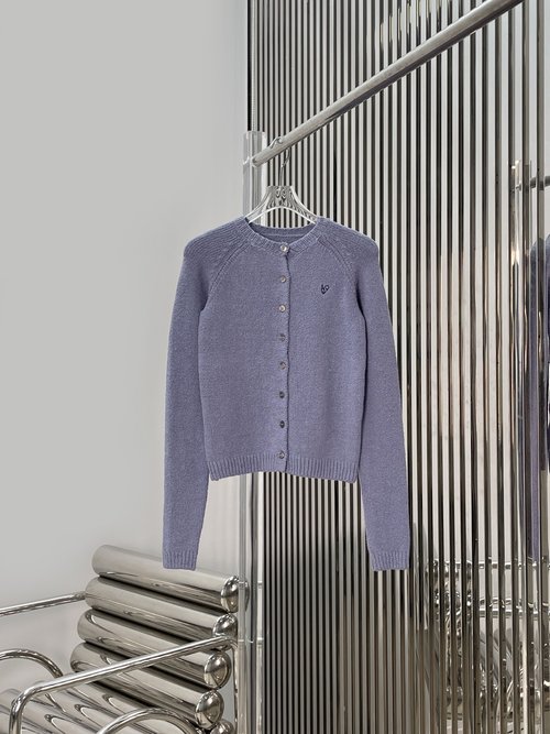 Acne Studios New Year Purple Knit Cardigan