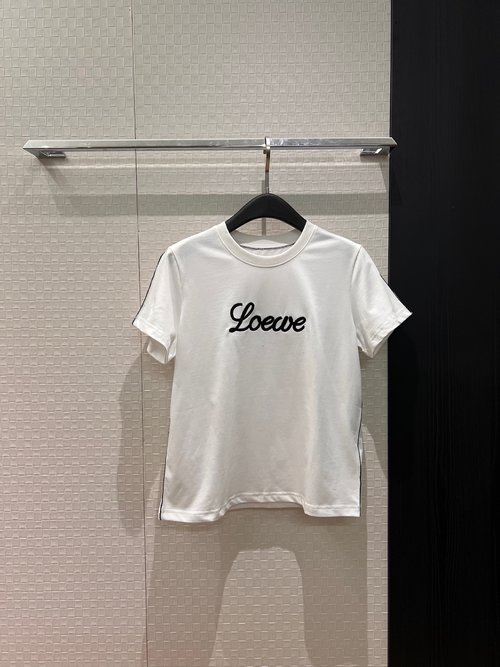 Loewe Embroidered T-Shirt with Loewe Letters, Versatile