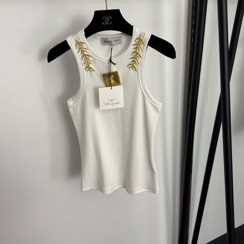 Schiaparelli New Decorated Keyhole修身 Vest in Multiple Colors