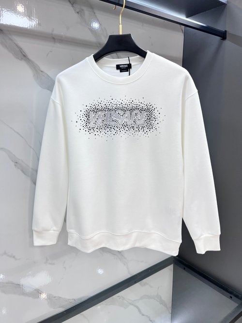 Versace Round - Neck Sweatshirt with Brand Logo